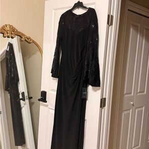 Ralph Lauren Black Long Sleeve Lace Dress